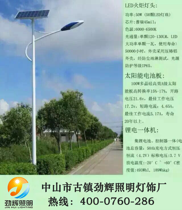 农村专用太阳能路灯JH-801
