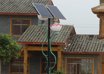 【案例】旅游文化村景观太阳能庭院灯工程
