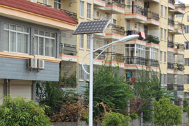 【案例】南宁市小区太阳能路灯照明工程